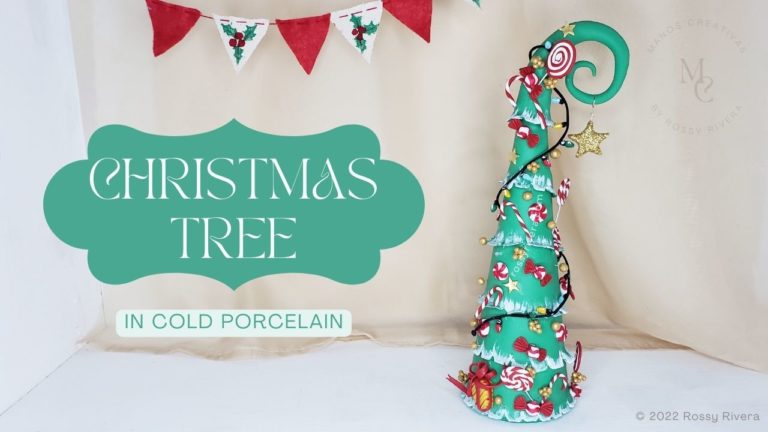 How to make a Christmas Tree in cold porcelain clay