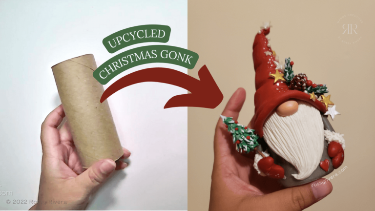 How to make a Christmas Gonk or Gnome in cold porcelain clay