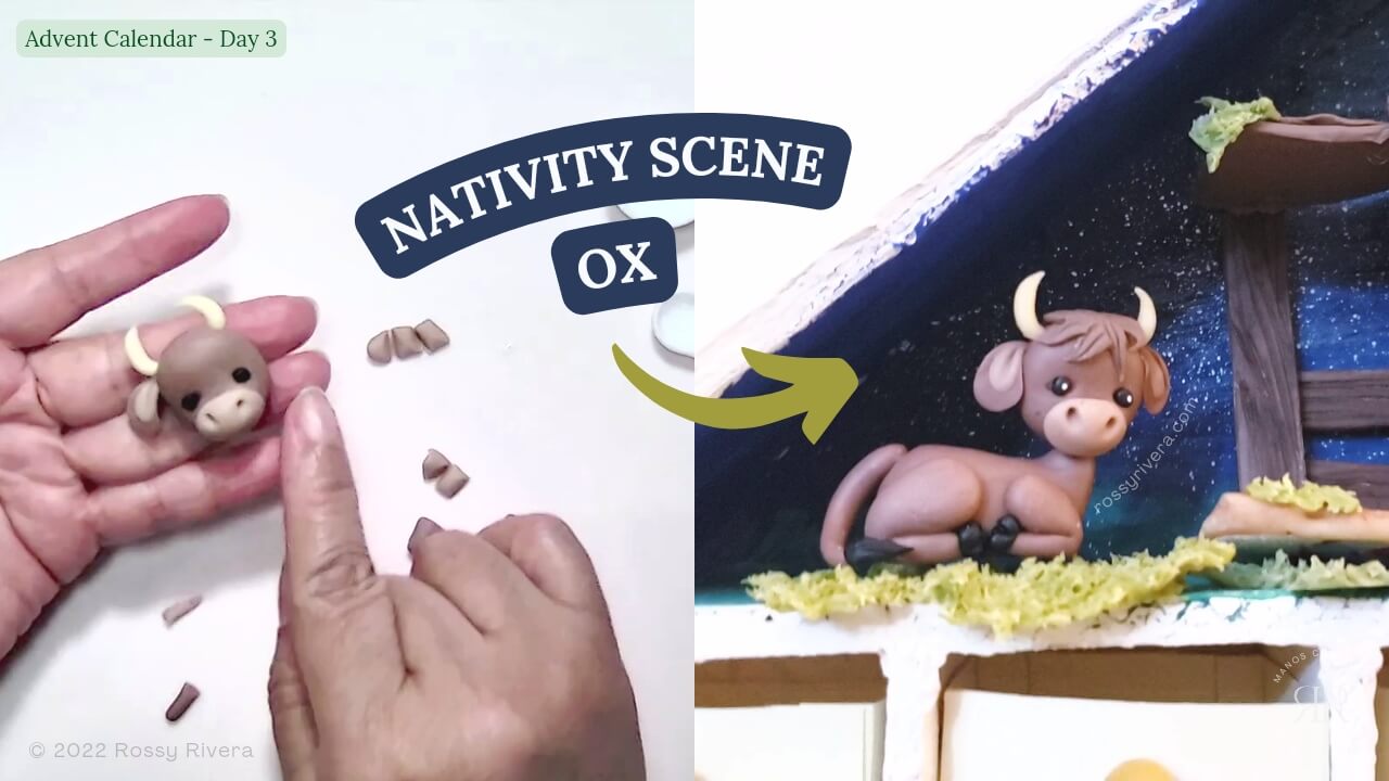 Day 3: How to make a cute Ox in cold porcelain clay
