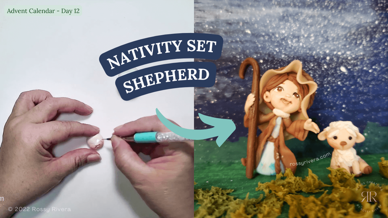 Day 12: How to make a shepherd in cold porcelain clay