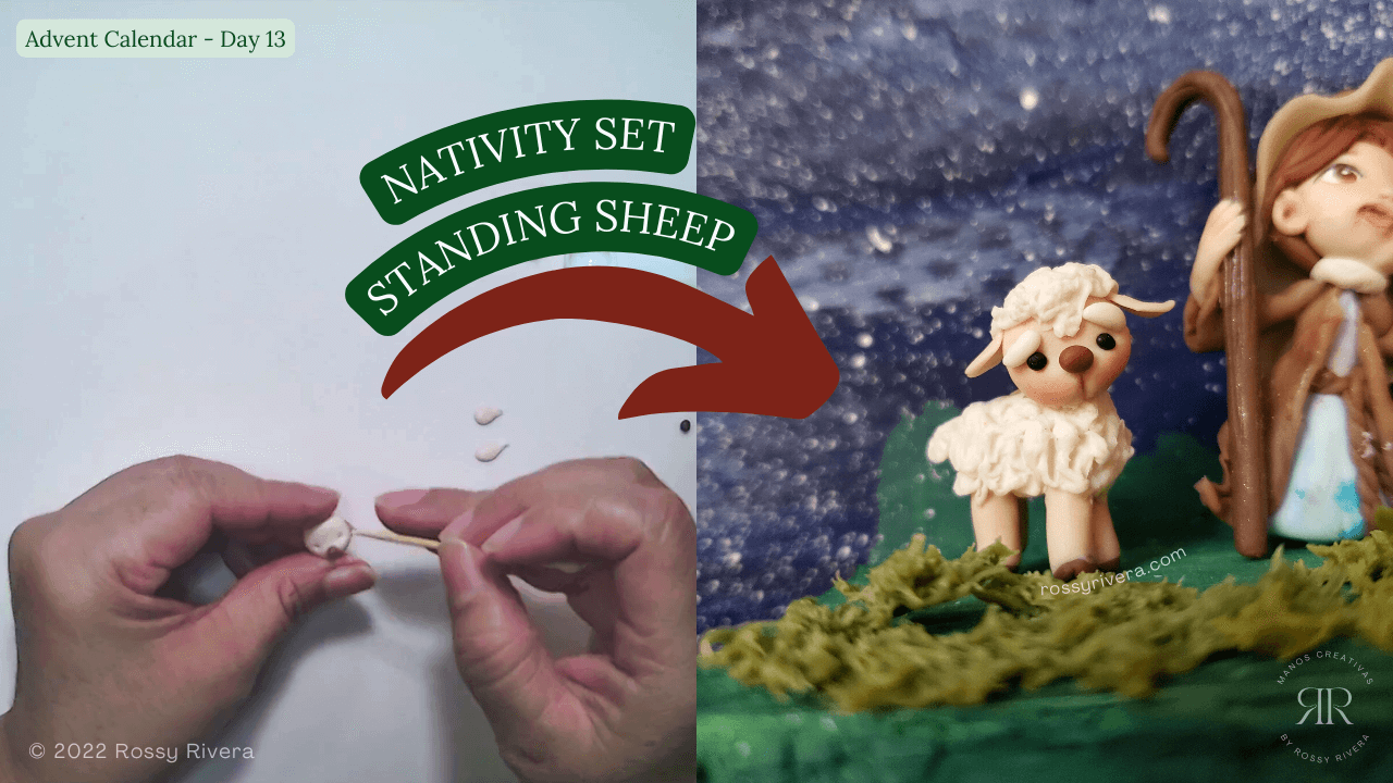 Day 13: How to make a standing sheep in cold porcelain clay
