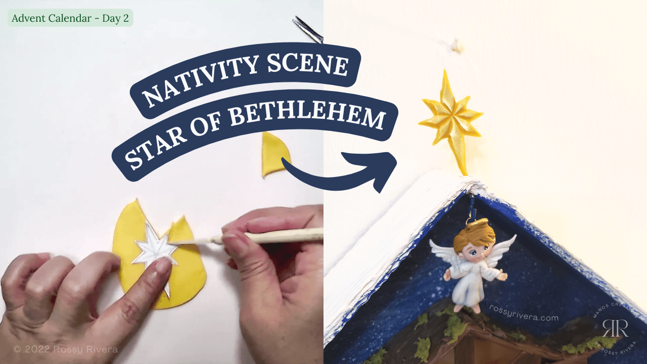 Day 2: How to make the Christmas Star in cold porcelain clay